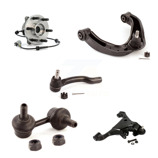 Bearing Lower Upper Control Arm Outer Tie Rod Link Front Right Kit (5Pc) For 4WD