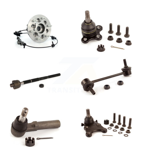 Bearing Upper Lower Ball Joint Tie Rod Link Front Right Kit (6Pc) For Chevrolet