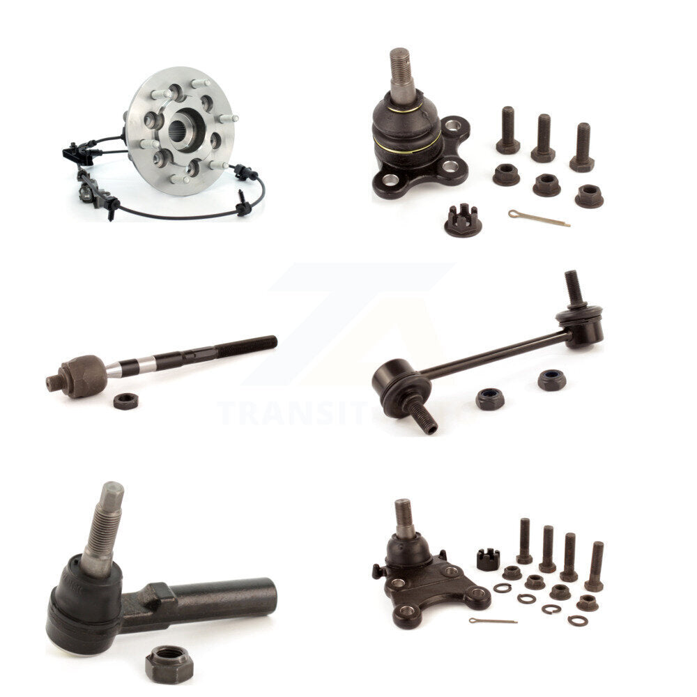 Bearing Upper Lower Ball Joint Tie Rod Link Front Right Kit (6Pc) For Chevrolet