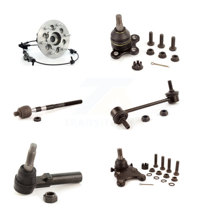Bearing Upper Lower Ball Joint Tie Rod Link Front Right Kit (6Pc) For Chevrolet