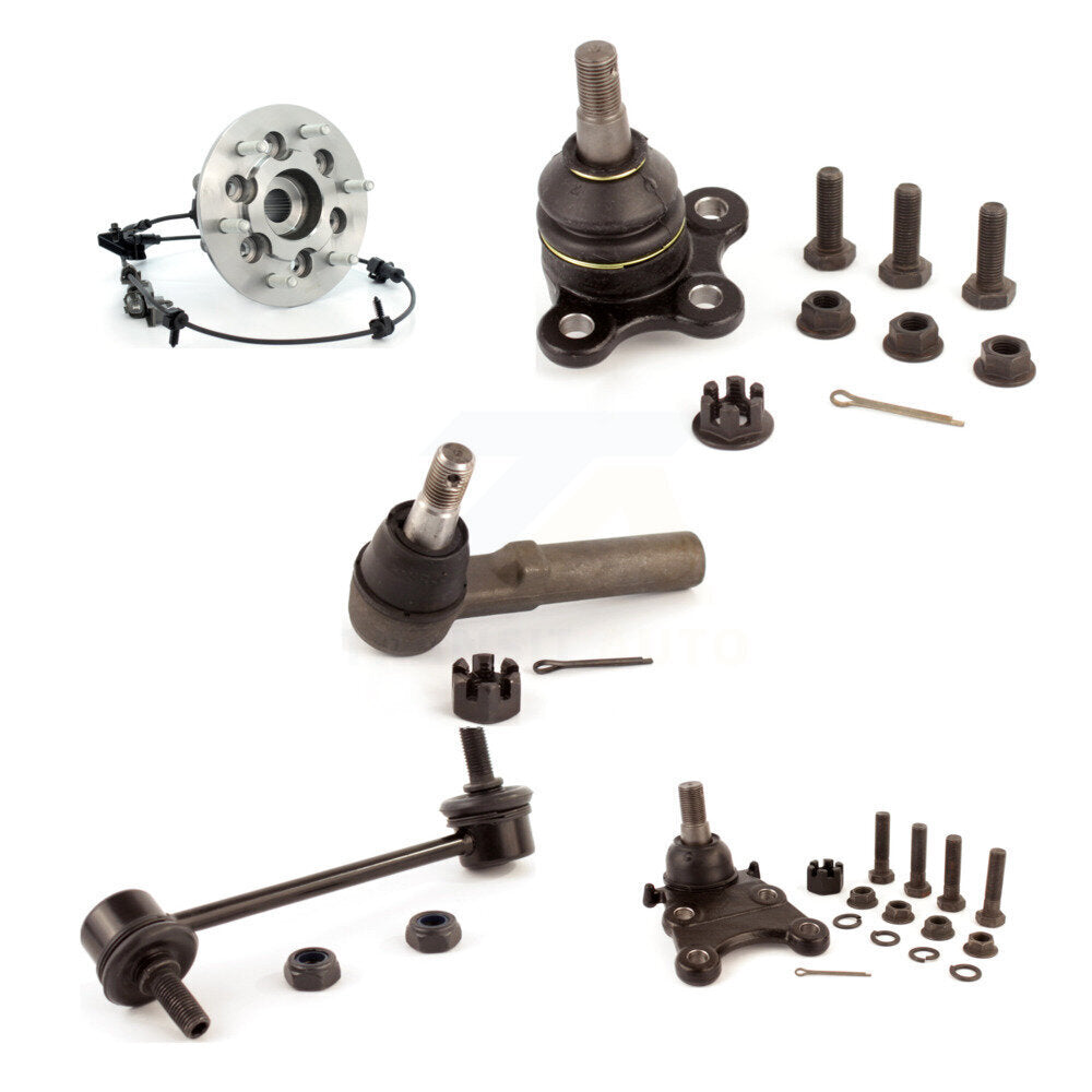 Bearing Upper Lower Ball Joint Outer Tie Rod Link Front Right Kit (5Pc) For GMC