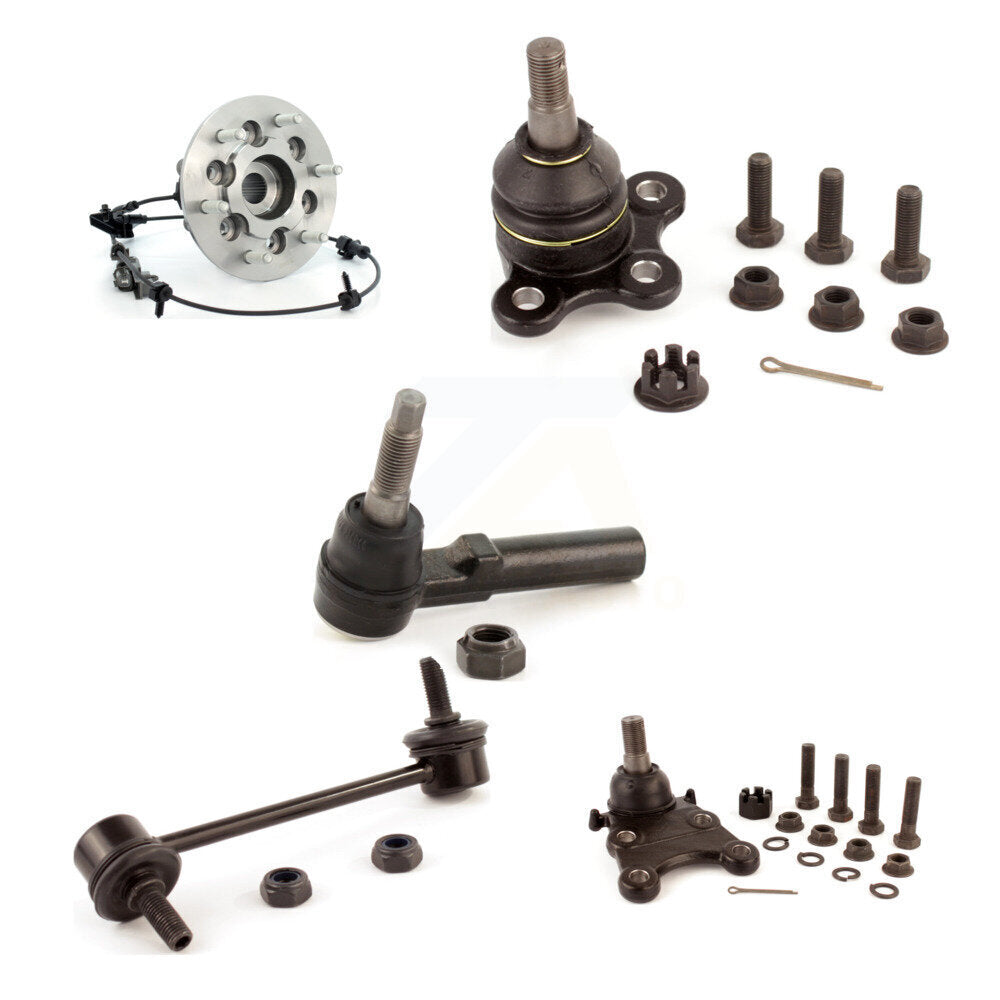 Bearing Upper Lower Ball Joint Outer Tie Rod Link Front Right Kit (5Pc) For GMC