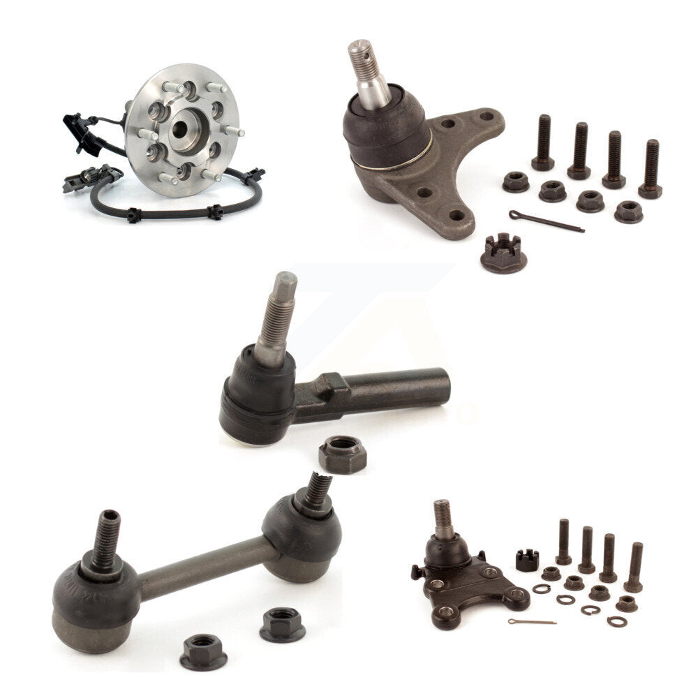 Bearing Upper Lower Ball Joint Outer Tie Rod Link Front Right Kit (5Pc) For 2008