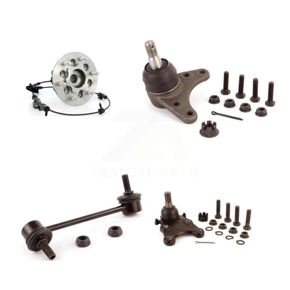 Bearing Upper Lower Ball Joint & Link Front Right Kit For Chevrolet Colorado GMC