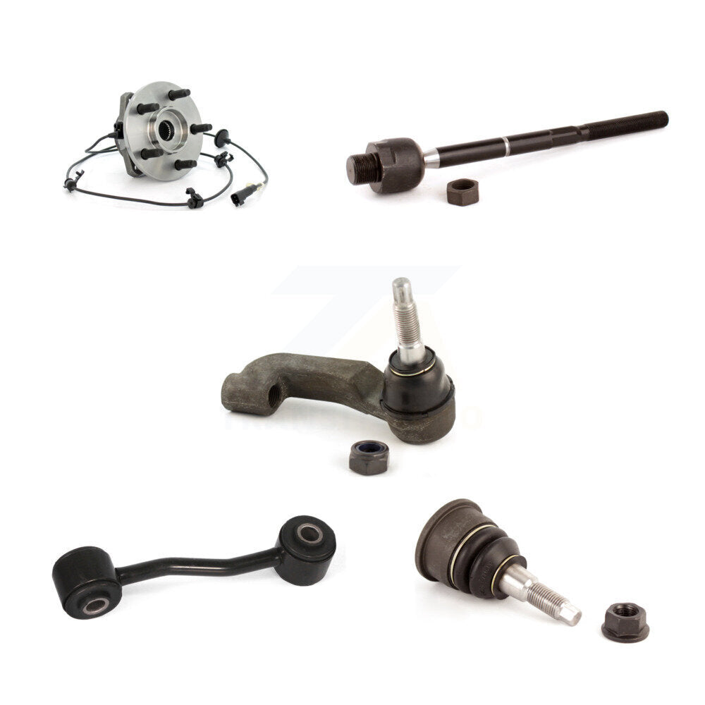 Hub Bearing Lower Ball Joint Tie Rod Link Front Right Kit (5Pc) For Jeep Liberty