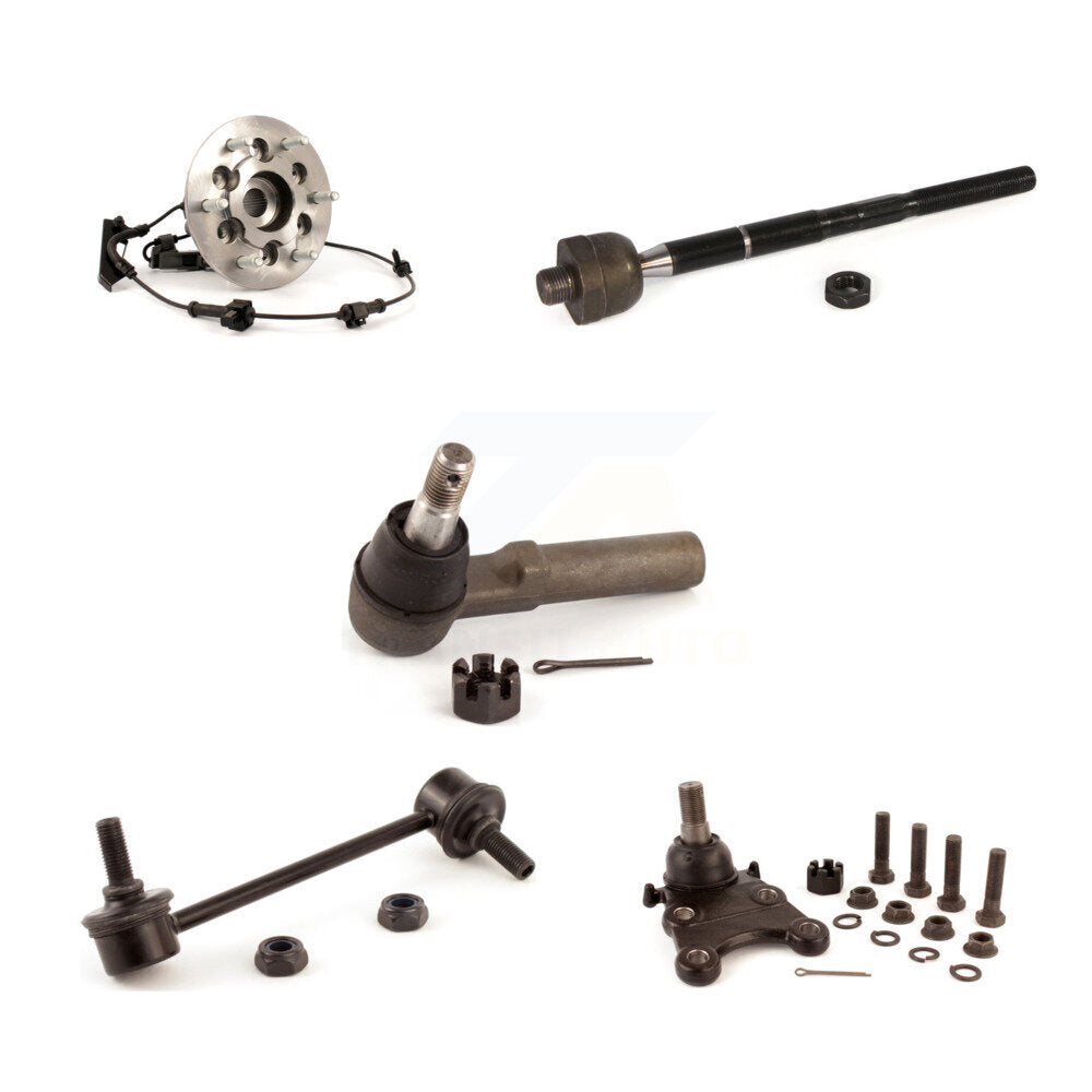 Bearing Lower Ball Joint Tie Rod Link Front Left Kit (5Pc) For Chevrolet GMC 4WD