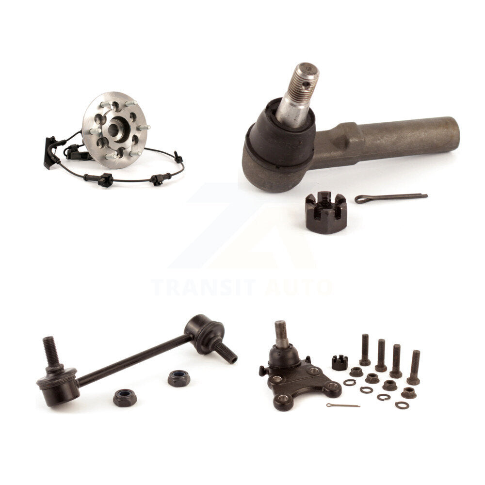 Hub Bearing Lower Ball Joint Outer Tie Rod Link Front Left Kit For Chevrolet GMC