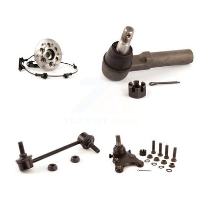Hub Bearing Lower Ball Joint Outer Tie Rod Link Front Left Kit For Chevrolet GMC