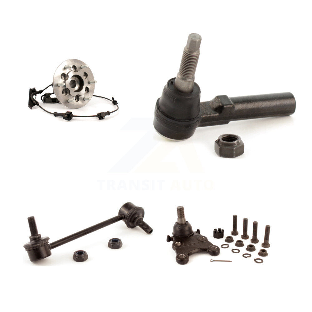 Hub Bearing Lower Ball Joint Outer Tie Rod Link Front Left Kit For Chevrolet GMC
