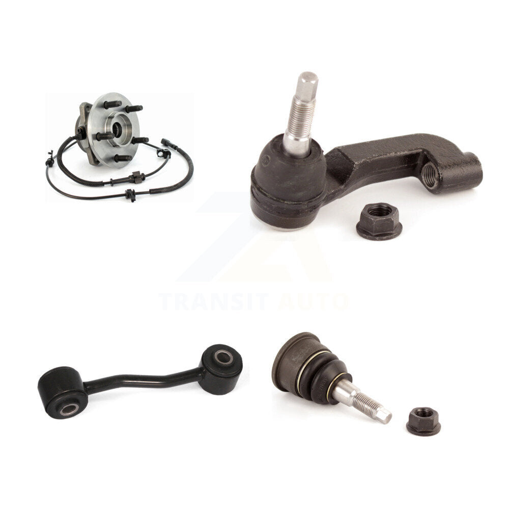 Hub Bearing Lower Ball Joint Outer Tie Rod Link Front Left Kit For Jeep Liberty