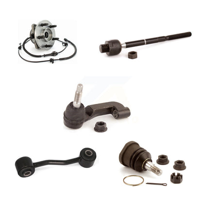 Hub Bearing Lower Ball Joint Tie Rod Link Front Left Kit (5Pc) For Jeep Liberty