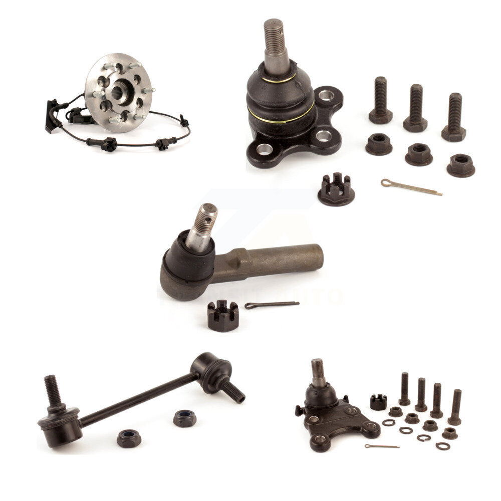 Bearing Upper Lower Ball Joint Outer Tie Rod & Link Front Left Kit (5Pc) For GMC