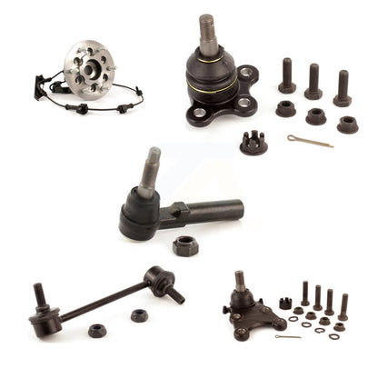 Bearing Upper Lower Ball Joint Outer Tie Rod & Link Front Left Kit (5Pc) For GMC