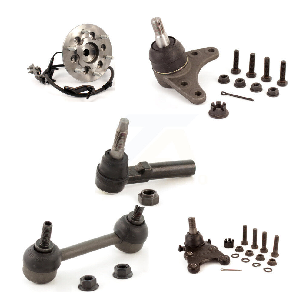 Bearing Upper Lower Ball Joint Outer Tie Rod Link Front Left Kit (5Pc) For Isuzu