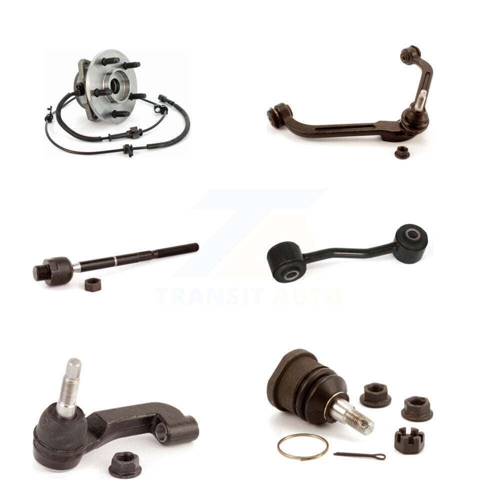 Bearing Upper Arm Lower Ball Joint Tie Rod Link Front Left Kit For Jeep Liberty