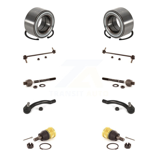 Bearing Lower Ball Joint Outer Inner Tie Rod Link Front Kit (10Pc) For Honda MDX