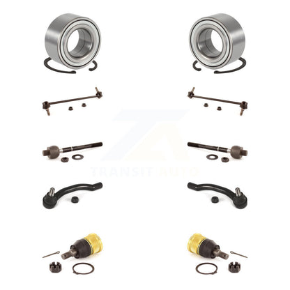 Bearing Lower Ball Joint Outer Inner Tie Rod Link Front Kit (10Pc) For Honda MDX