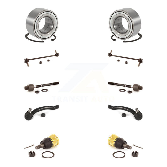 Bearing Lower Ball Joint Outer Inner Tie Rod Link Front Kit (10Pc) For Honda MDX