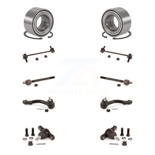 Bearing Lower Ball Joint Outer Inner Tie Rod & Link Front Kit (10Pc) For Hyundai