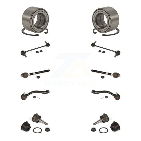 Bearing Lower Ball Joint Outer Inner Tie Rod & Link Front Kit For Hyundai Accent