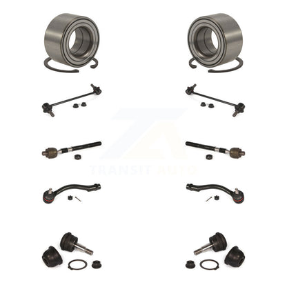 Bearing Lower Ball Joint Outer Inner Tie Rod & Link Front Kit For Hyundai Accent