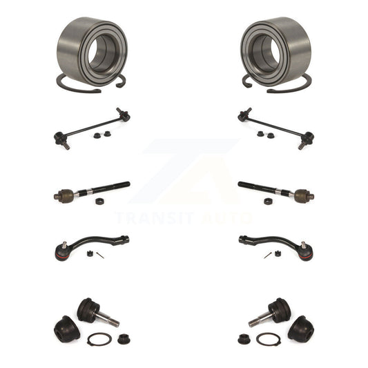 Bearing Lower Ball Joint Outer Inner Tie Rod & Link Front Kit For Hyundai Accent