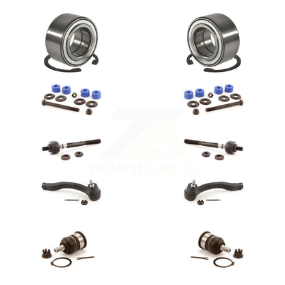 Bearing Lower Ball Joint Outer Inner Tie Rod End Link Front Kit (10Pc) For Honda