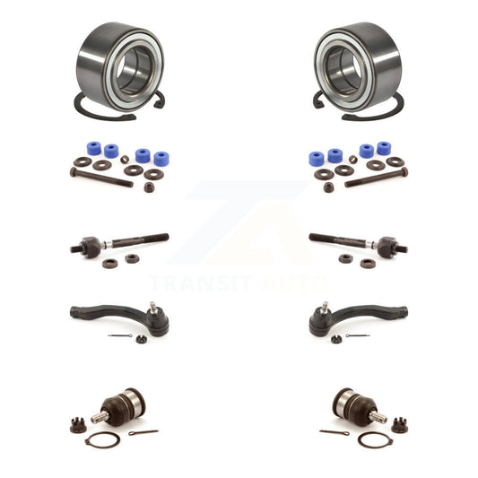 Bearing Lower Ball Joint Outer Inner Tie Rod End Link Front Kit (10Pc) For Honda