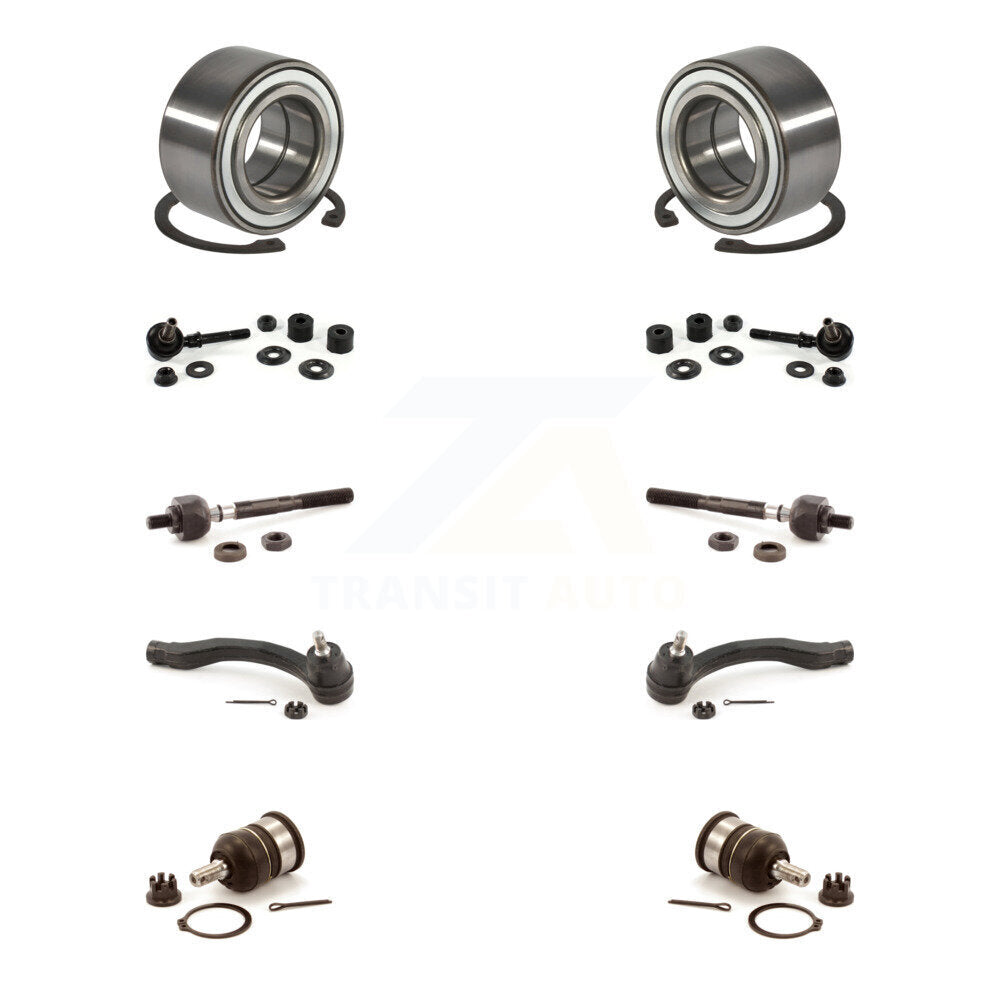 Bearing Lower Ball Joint Outer Inner Tie Rod Link Front Kit (10Pc) For Acura EL