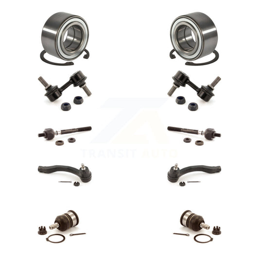 Bearing Lower Ball Joint Outer Inner Tie Rod & Link Front Kit For Honda Civic Si