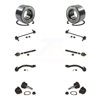 Bearing Lower Ball Joint Outer Inner Tie Rod & Link Front Kit (10Pc) For Hyundai