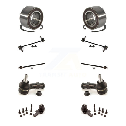 Wheel Bearing Lower Ball Joint Outer Inner Tie Rod Link Front Kit For Ford Focus