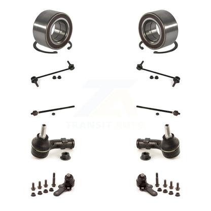 Wheel Bearing Lower Ball Joint Outer Inner Tie Rod Link Front Kit For Ford Focus