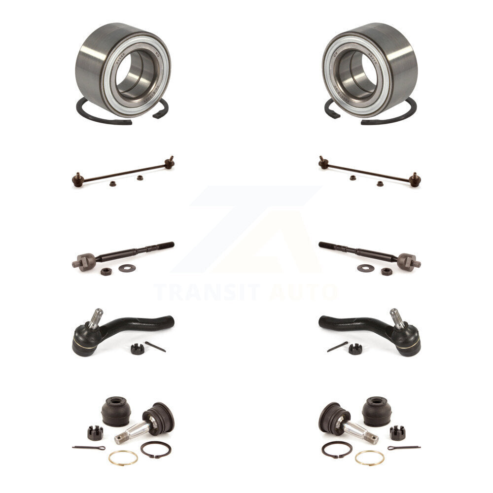 Bearing Lower Ball Joint Outer Inner Tie Rod Link Front Kit (10Pc) For Toyota C