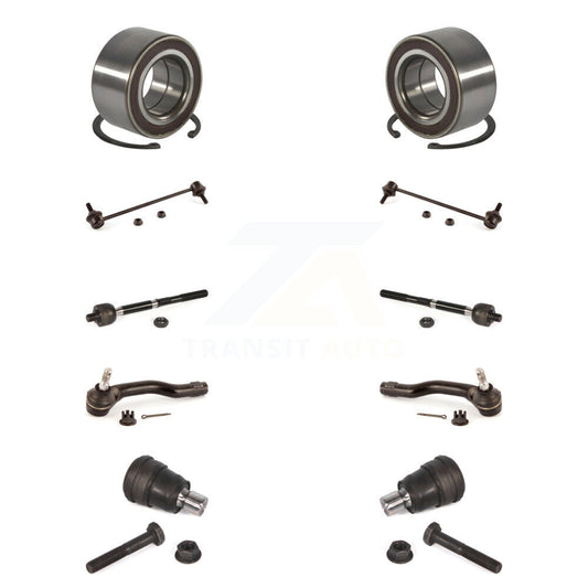 Bearing Lower Ball Joint Outer Inner Tie Rod & Link Front Kit (10Pc) For Mazda 2