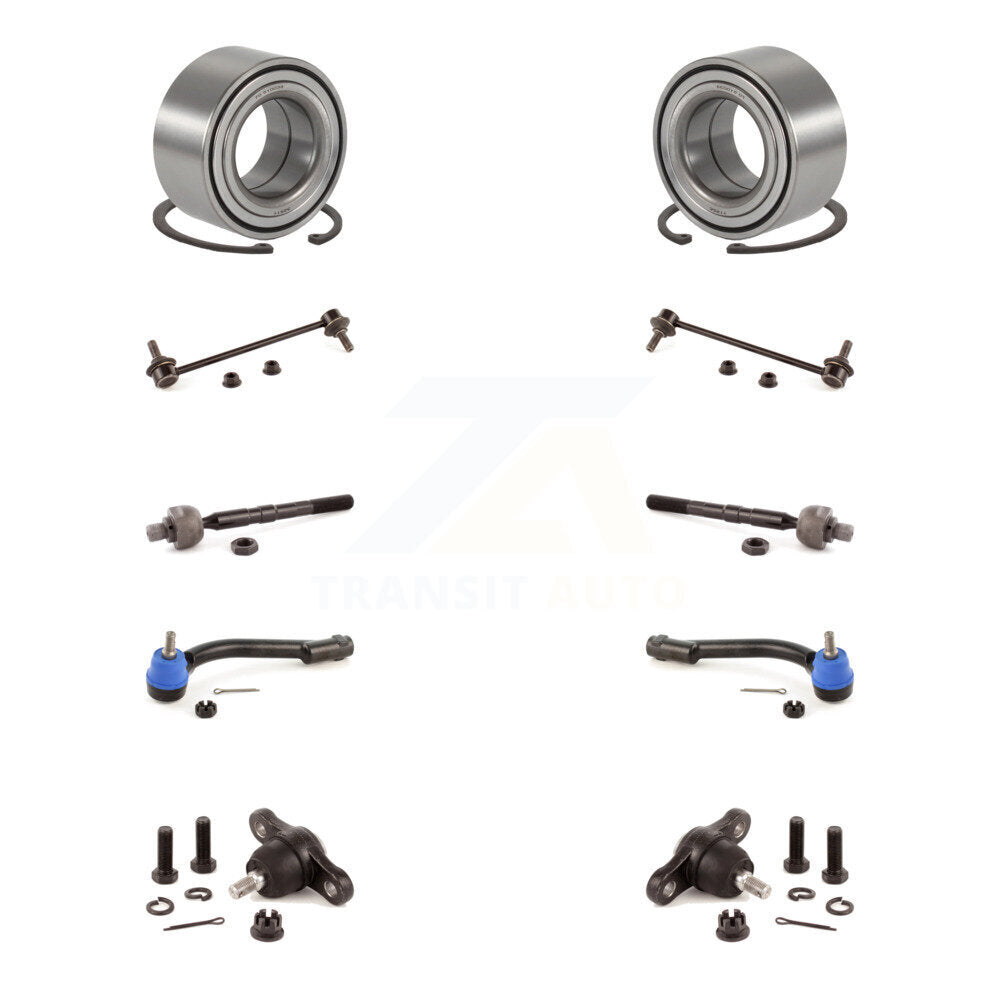 Bearing Lower Ball Joint Outer Inner Tie Rod Link Front Kit (10Pc) For Kia Rondo