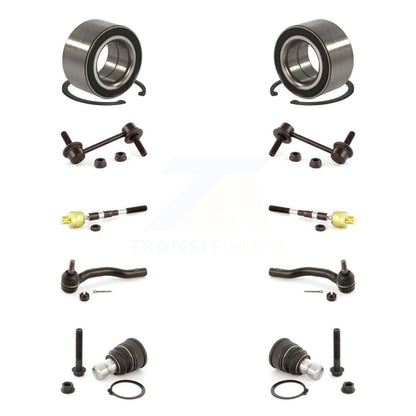 Bearing Lower Ball Joint Outer Inner Tie Rod Link Front Kit (10Pc) For Ford Edge