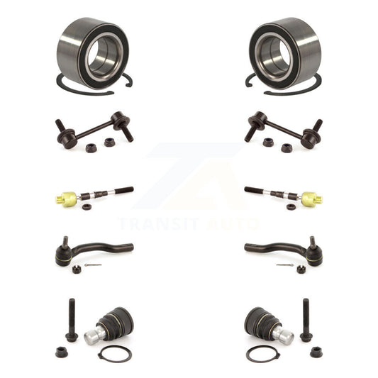 Bearing Lower Ball Joint Outer Inner Tie Rod Link Front Kit (10Pc) For Ford Edge
