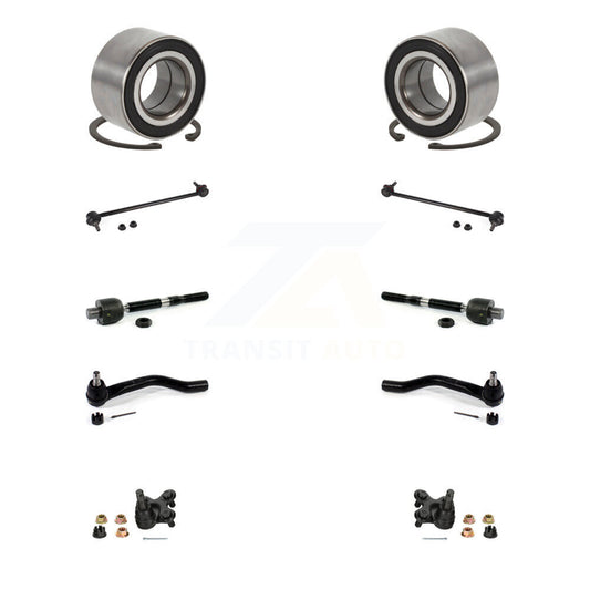 Bearing Lower Ball Joint Outer Inner Tie Rod End Link Front Kit (10Pc) For Honda