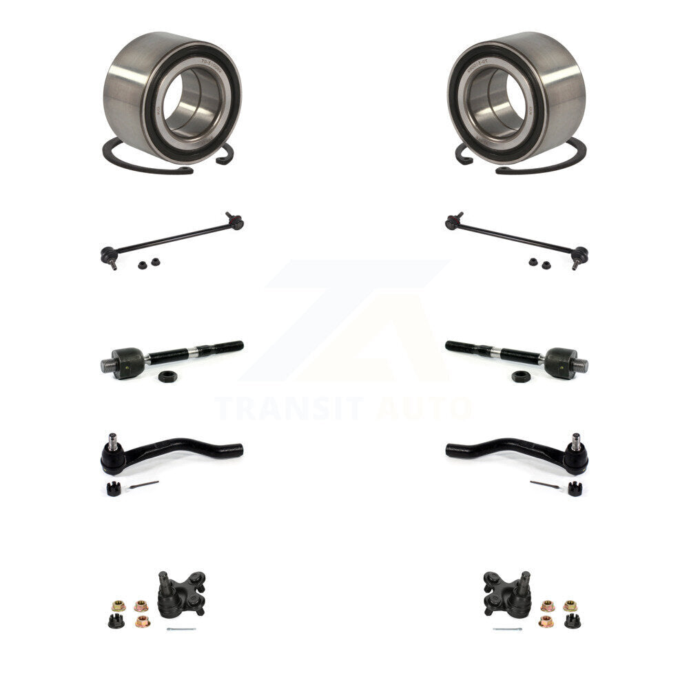 Bearing Lower Ball Joint Outer Inner Tie Rod End Link Front Kit For Honda Civic