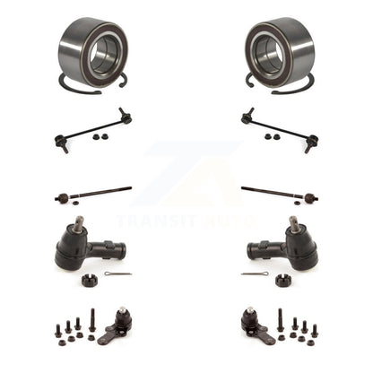 Wheel Bearing Lower Ball Joint Outer Inner Tie Rod Link Front Kit For Ford Focus