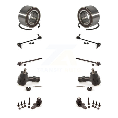 Wheel Bearing Lower Ball Joint Outer Inner Tie Rod Link Front Kit For Ford Focus