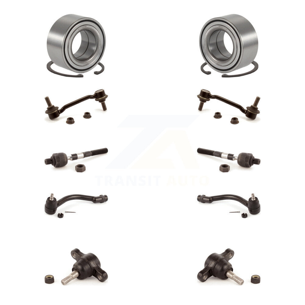 Bearing Lower Ball Joint Outer Inner Tie Rod & Link Front Kit For Hyundai Sonata