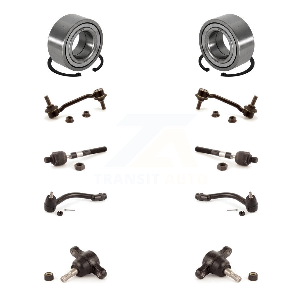 Bearing Lower Ball Joint Outer Inner Tie Rod & Link Front Kit For Hyundai Azera