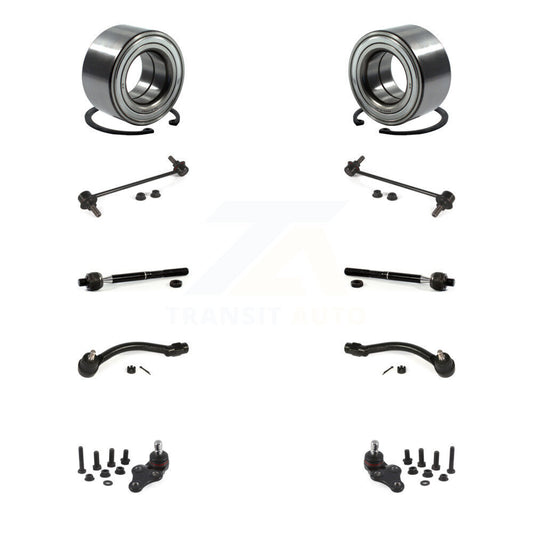 Bearing Lower Ball Joint Outer Inner Tie Rod Link Front Kit (10Pc) For Kia Soul