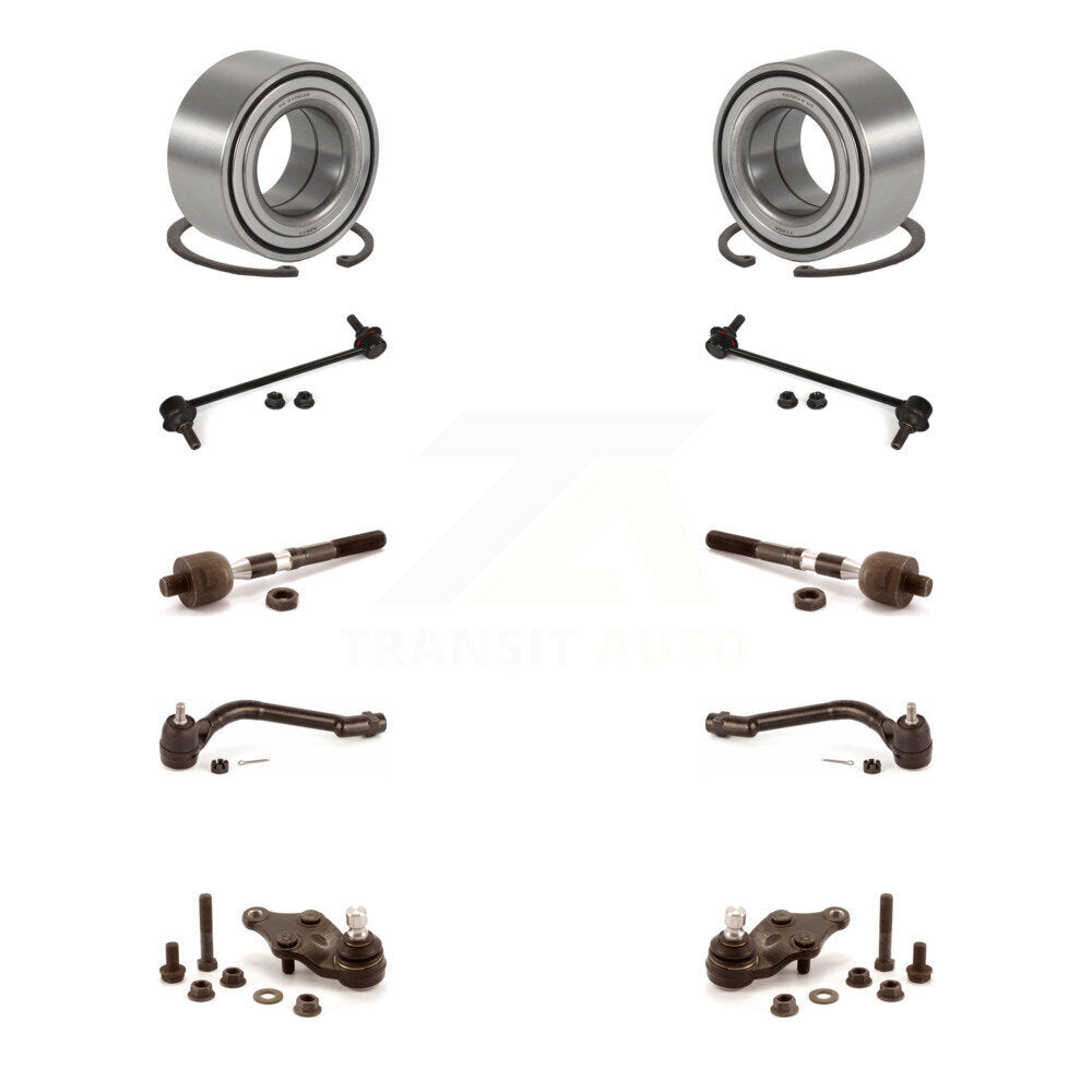Bearing Lower Ball Joint Outer Inner Tie Rod Link Front Kit (10Pc) For Kia Azera