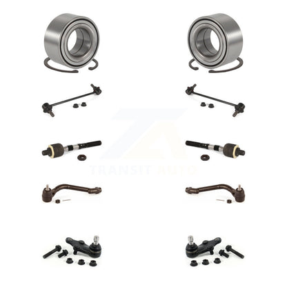 Wheel Bearing Lower Ball Joint Outer Inner Tie Rod Link Front Kit (10Pc) For Kia