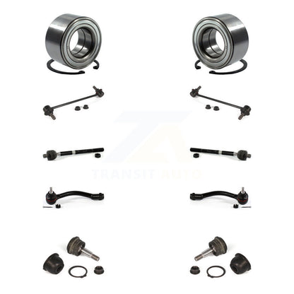 Bearing Lower Ball Joint Outer Inner Tie Rod Link Front Kit (10Pc) For Kia Forte