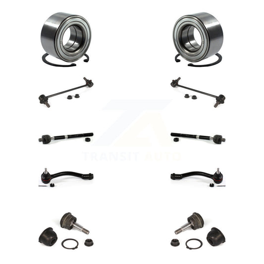 Bearing Lower Ball Joint Outer Inner Tie Rod Link Front Kit (10Pc) For Kia Forte