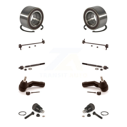Bearing Lower Ball Joint Outer Inner Tie Rod & Link Front Kit (10Pc) For Mazda 3
